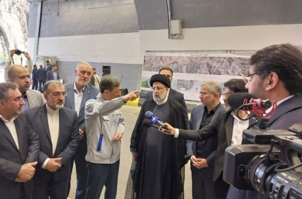 باند غربی قطعه دو آزادراه تهران-شمال با حضور رییس جمهور افتتاح شد